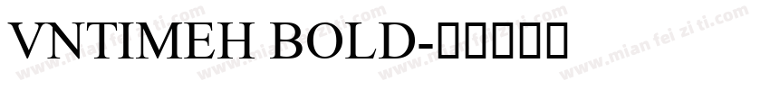 VnTimeH Bold字体转换